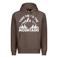 Coffee take me to the mountains nature lover Premium Hoodie - linhVisuals