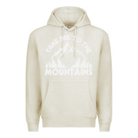 Oatmeal Heather take me to the mountains nature lover Premium Hoodie - linhVisuals