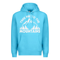 Ocean Blue take me to the mountains nature lover Premium Hoodie - linhVisuals