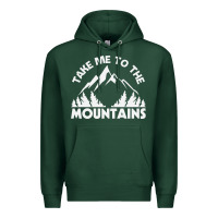 Sports Green take me to the mountains nature lover Premium Hoodie - linhVisuals