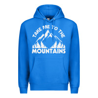 True Royal take me to the mountains nature lover Premium Hoodie - linhVisuals