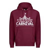 Burgundy carnival Premium Hoodie - linhVisuals