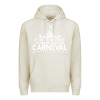 Oatmeal Heather carnival Premium Hoodie - linhVisuals