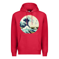 Cardinal great wave Premium Hoodie - linhVisuals