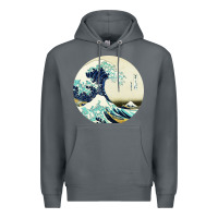 Rock great wave Premium Hoodie - linhVisuals
