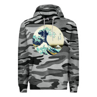 Slate Camo great wave Premium Hoodie - linhVisuals