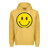 Antique Gold vintage retro happy smiley face 80's 90's aesthetic sweatshirt Premium Hoodie - linhVisuals