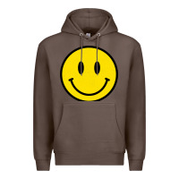 Coffee vintage retro happy smiley face 80's 90's aesthetic sweatshirt Premium Hoodie - linhVisuals