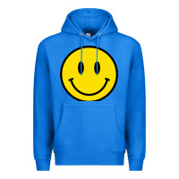 True Royal vintage retro happy smiley face 80's 90's aesthetic sweatshirt Premium Hoodie - linhVisuals