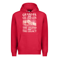 Cardinal grandpa and grandson the legend t  shirtgrandpa and grandson the legen Premium Hoodie - linhVisuals