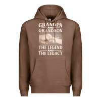 Chestnut grandpa and grandson the legend t  shirtgrandpa and grandson the legen Premium Hoodie - linhVisuals