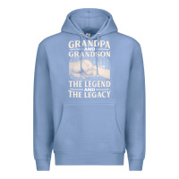 Colony Blue grandpa and grandson the legend t  shirtgrandpa and grandson the legen Premium Hoodie - linhVisuals