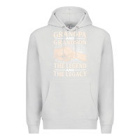 Dove Grey grandpa and grandson the legend t  shirtgrandpa and grandson the legen Premium Hoodie - linhVisuals