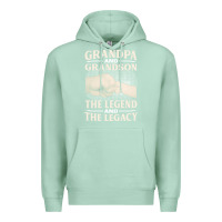 Seafoam grandpa and grandson the legend t  shirtgrandpa and grandson the legen Premium Hoodie - linhVisuals