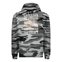 Slate Camo grandpa and grandson the legend t  shirtgrandpa and grandson the legen Premium Hoodie - linhVisuals