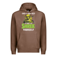 Chestnut sh.rek check yourself before you sh.rek yourself t shirt Premium Hoodie - linhVisuals