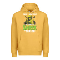 Mustard sh.rek check yourself before you sh.rek yourself t shirt Premium Hoodie - linhVisuals