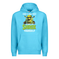 Ocean Blue sh.rek check yourself before you sh.rek yourself t shirt Premium Hoodie - linhVisuals