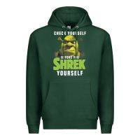 Sports Green sh.rek check yourself before you sh.rek yourself t shirt Premium Hoodie - linhVisuals