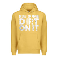 Antique Gold vintage funny shirts for men, rub some dirt on it long sleeve t shirt Premium Hoodie - linhVisuals