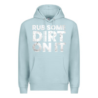 Blue Mist vintage funny shirts for men, rub some dirt on it long sleeve t shirt Premium Hoodie - linhVisuals