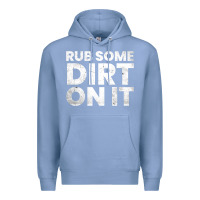 Colony Blue vintage funny shirts for men, rub some dirt on it long sleeve t shirt Premium Hoodie - linhVisuals