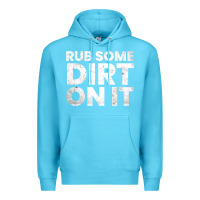 Ocean Blue vintage funny shirts for men, rub some dirt on it long sleeve t shirt Premium Hoodie - linhVisuals
