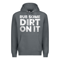 Rock vintage funny shirts for men, rub some dirt on it long sleeve t shirt Premium Hoodie - linhVisuals