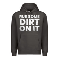 Smoke vintage funny shirts for men, rub some dirt on it long sleeve t shirt Premium Hoodie - linhVisuals
