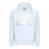 White vintage funny shirts for men, rub some dirt on it long sleeve t shirt Premium Hoodie - linhVisuals