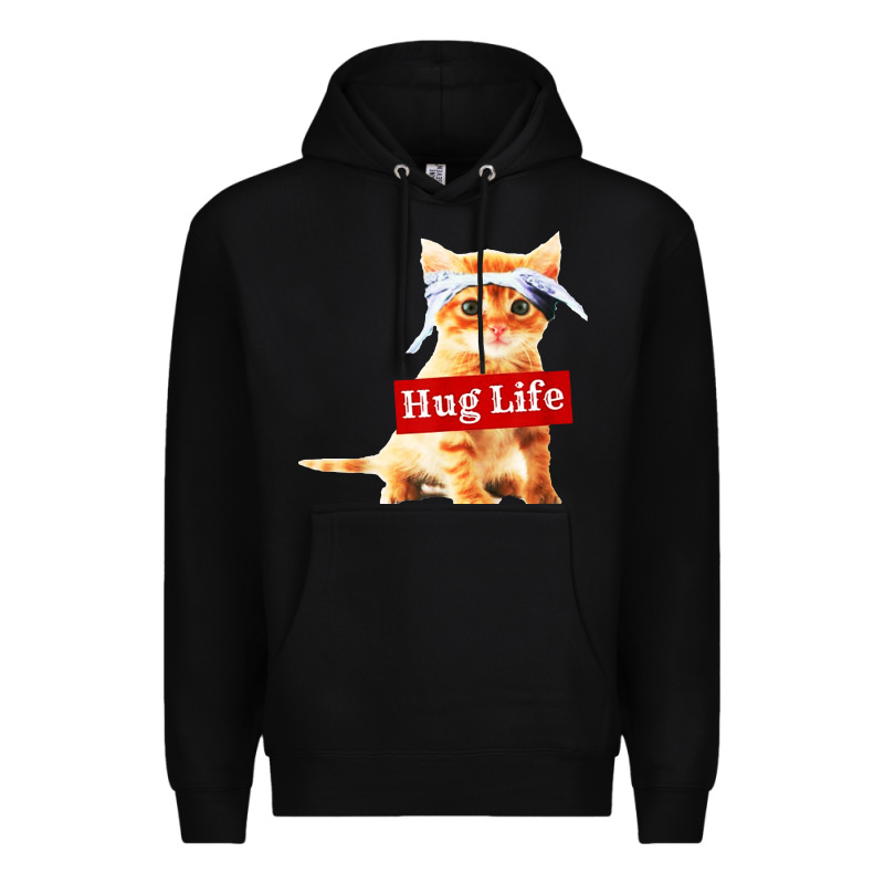 Hug Life Kitty Cat Premium Hoodie by linhVisuals | Teevron