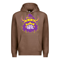 Chestnut skol nordic viking helmet shirt Premium Hoodie - linhVisuals