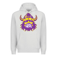 Dove Grey skol nordic viking helmet shirt Premium Hoodie - linhVisuals
