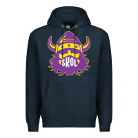 Navy skol nordic viking helmet shirt Premium Hoodie - linhVisuals