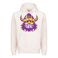 Pale Pink skol nordic viking helmet shirt Premium Hoodie - linhVisuals