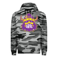 Slate Camo skol nordic viking helmet shirt Premium Hoodie - linhVisuals