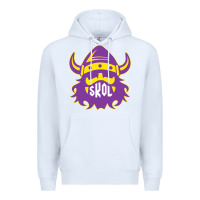 White skol nordic viking helmet shirt Premium Hoodie - linhVisuals