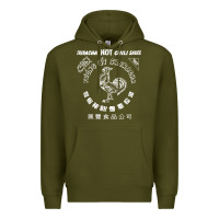 Army Green sriracha official hot chili sauce men's graphic Premium Hoodie - linhVisuals