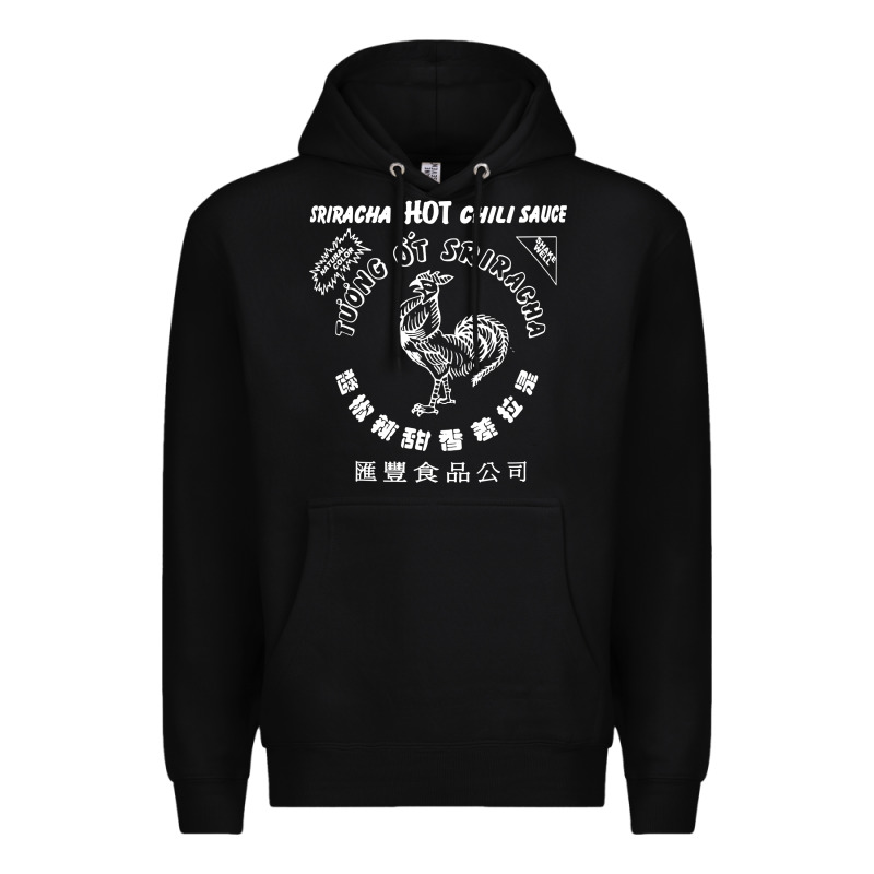 Sriracha Official Hot Chili Sauce Men's Graphic Premium Hoodie by linhVisuals | Teevron