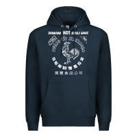 Navy sriracha official hot chili sauce men's graphic Premium Hoodie - linhVisuals