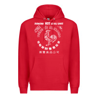 Red sriracha official hot chili sauce men's graphic Premium Hoodie - linhVisuals
