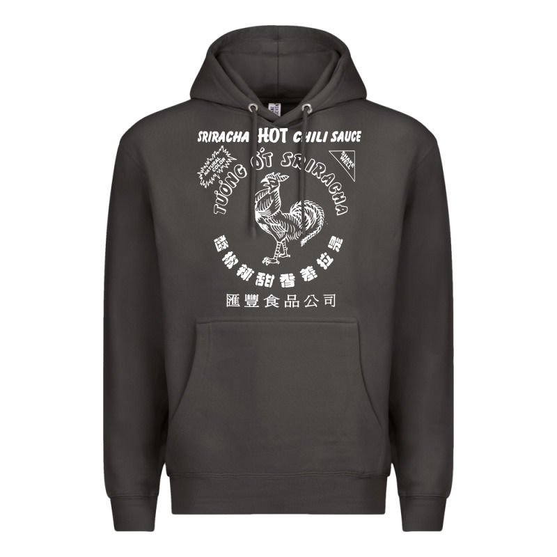 Sriracha Official Hot Chili Sauce Men's Graphic Premium Hoodie by linhVisuals | Teevron