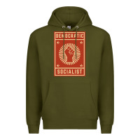 Army Green democratic socialist Premium Hoodie - linhVisuals
