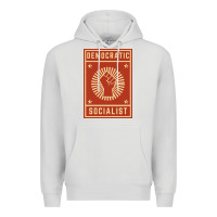 Dove Grey democratic socialist Premium Hoodie - linhVisuals