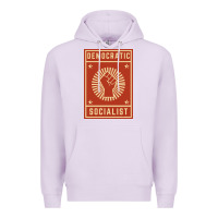 Lilac democratic socialist Premium Hoodie - linhVisuals