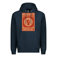Navy democratic socialist Premium Hoodie - linhVisuals