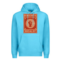 Ocean Blue democratic socialist Premium Hoodie - linhVisuals