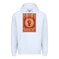 White democratic socialist Premium Hoodie - linhVisuals