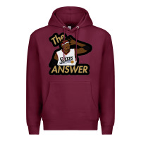Burgundy sixers the answer Premium Hoodie - linhVisuals