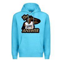 Ocean Blue sixers the answer Premium Hoodie - linhVisuals